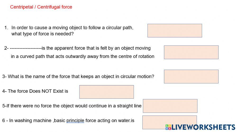 Centripetal force