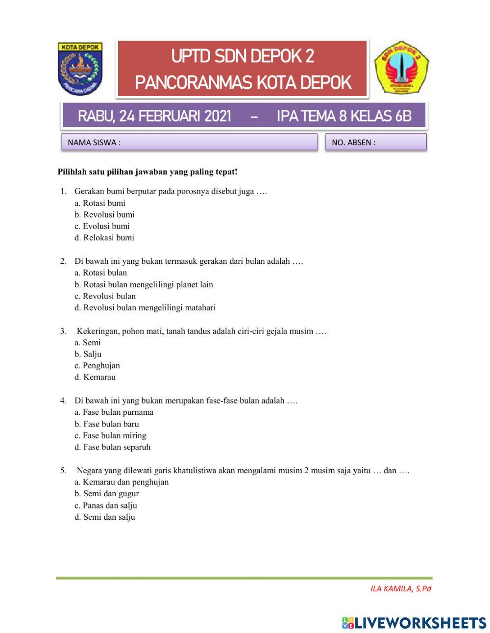 Ila kamila - IPA Tema 8.3