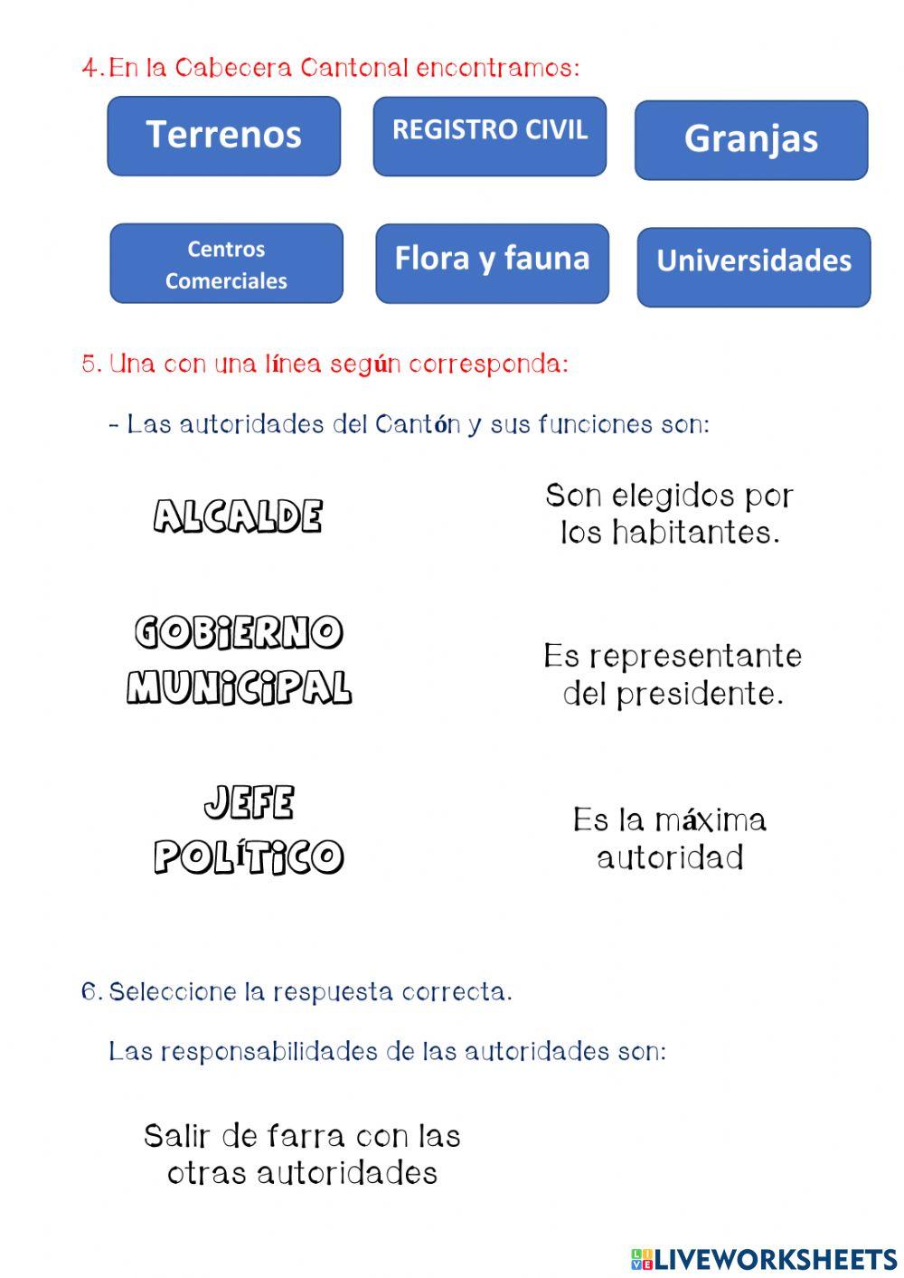 Autoridades del Cantón