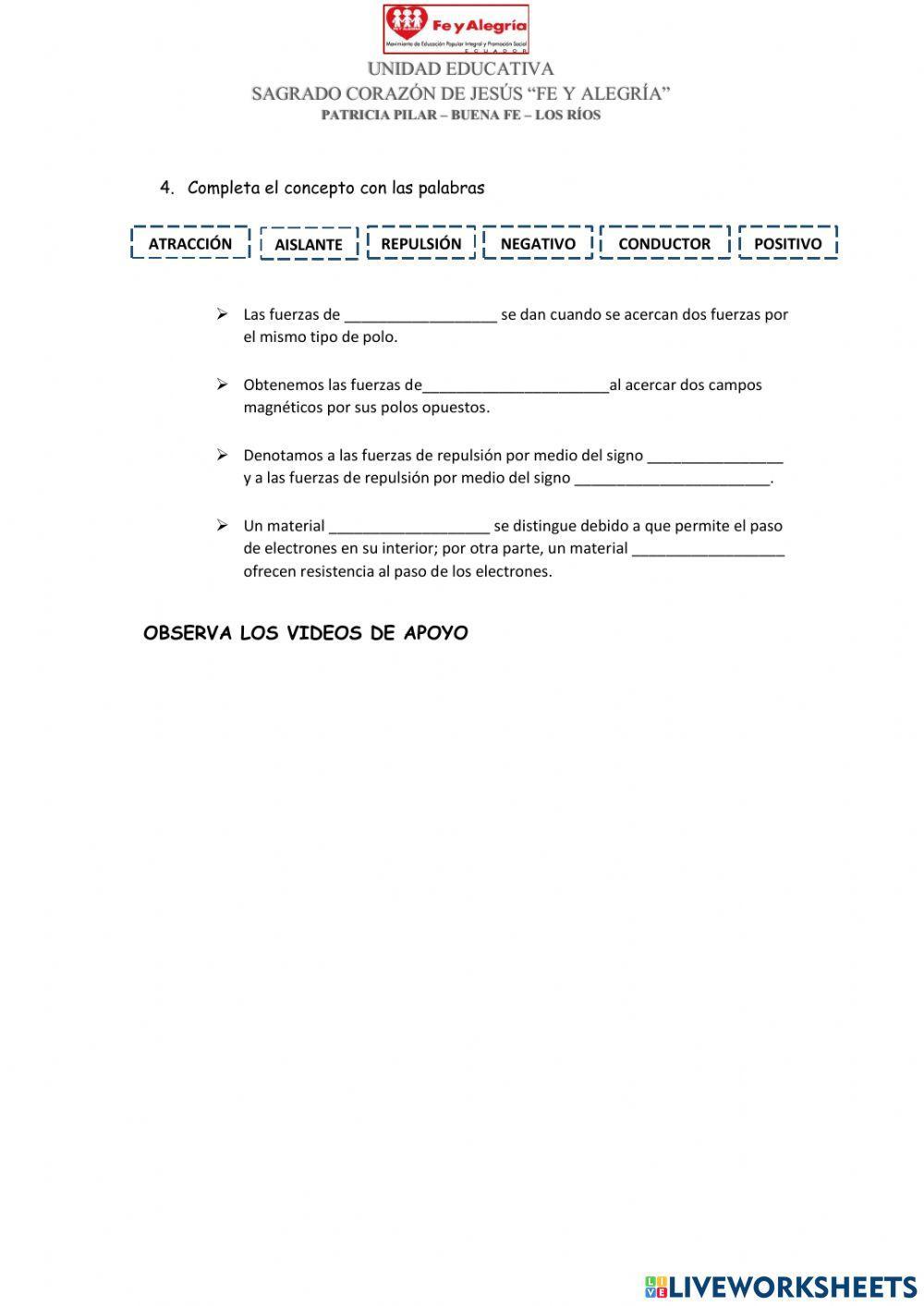 Gravedad, magnetismo y fuerza eléctrica