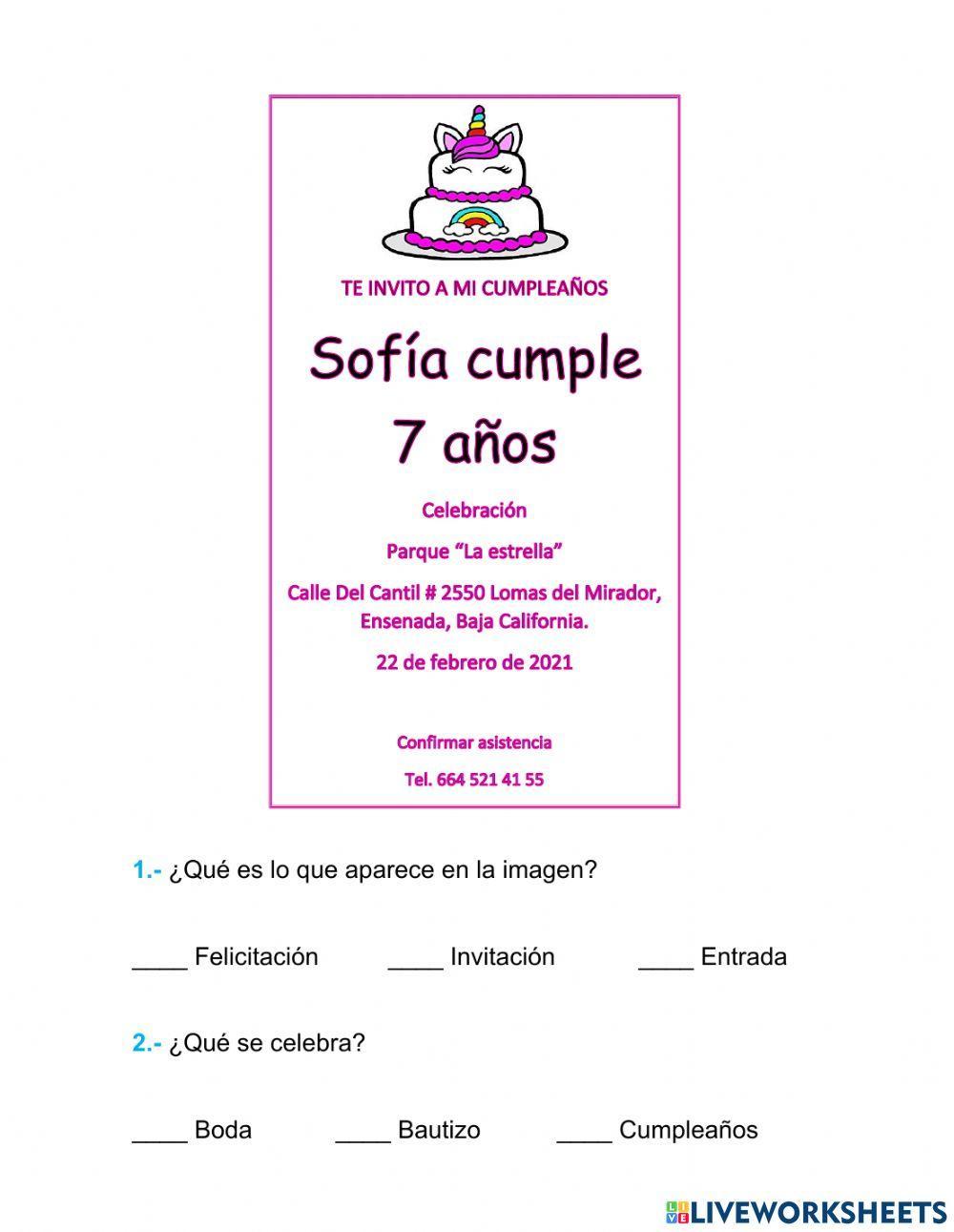 Elementos esenciales de una invitación