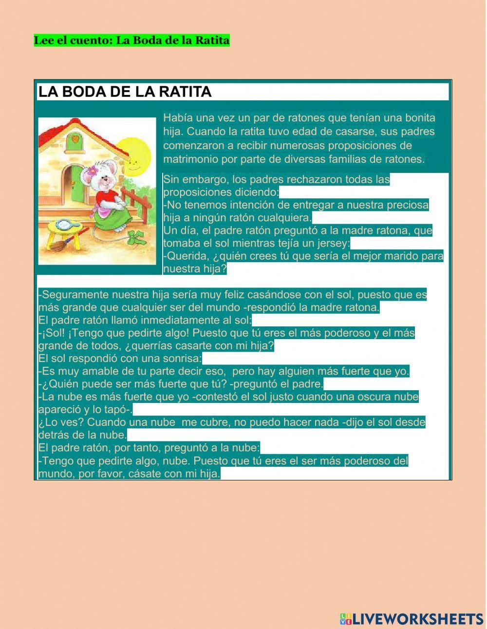 Obra de teatro vs cuento