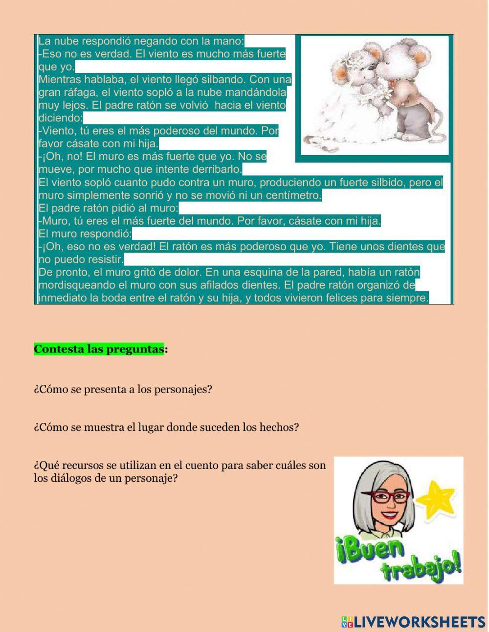 Obra de teatro vs cuento