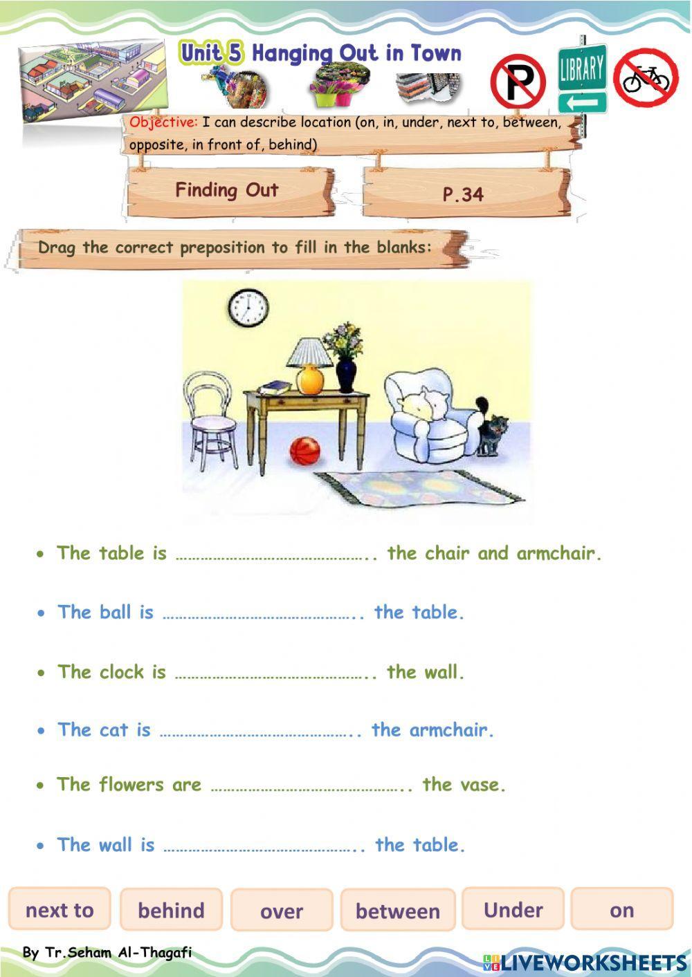 Preposition of place