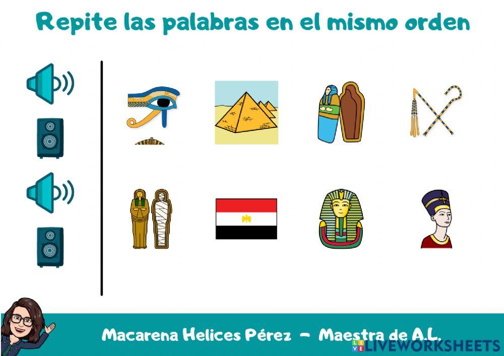 Egipto - Memoria Secuencial Auditiva