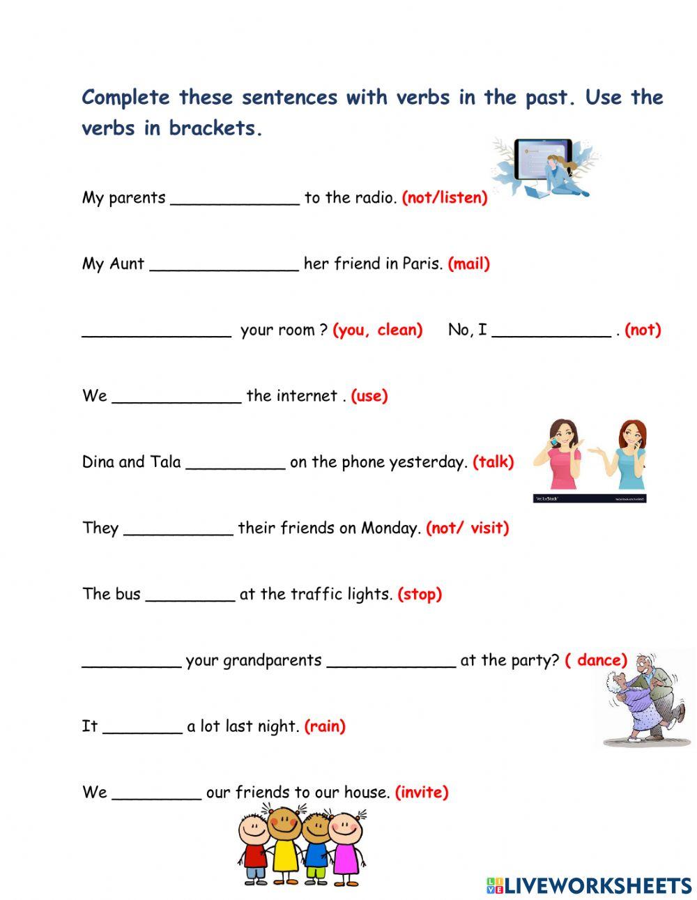 Simple Past Regular Verbs