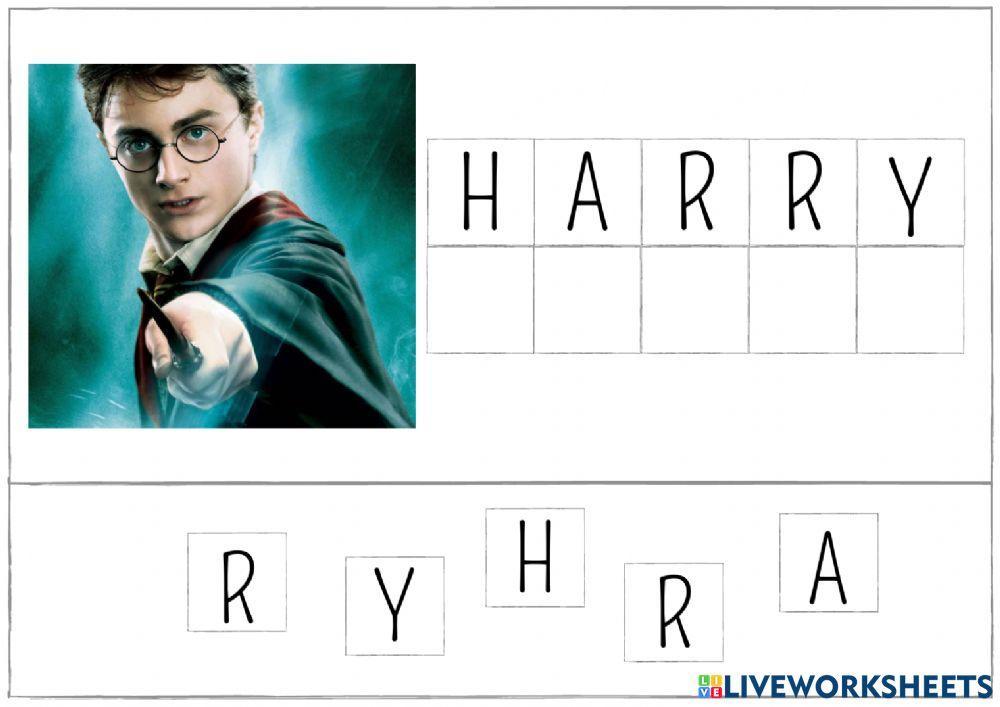 Confegir paraules Harry Potter