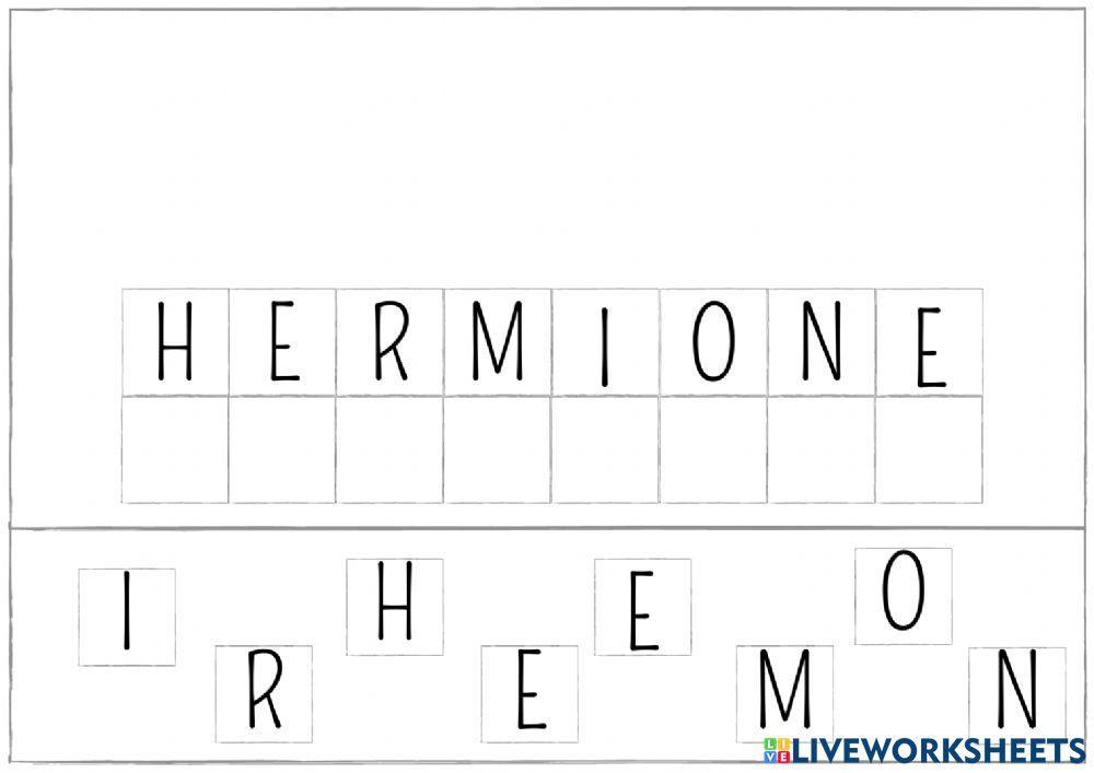 Confegir paraules Harry Potter