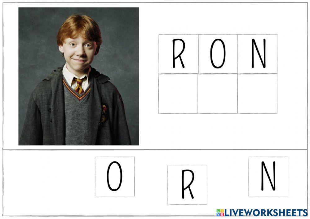 Confegir paraules Harry Potter