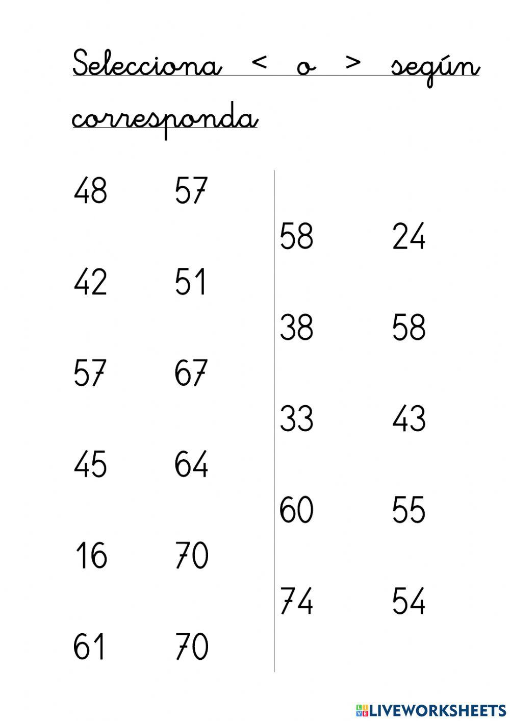 Ficha matemáticas 24 febrero 20121