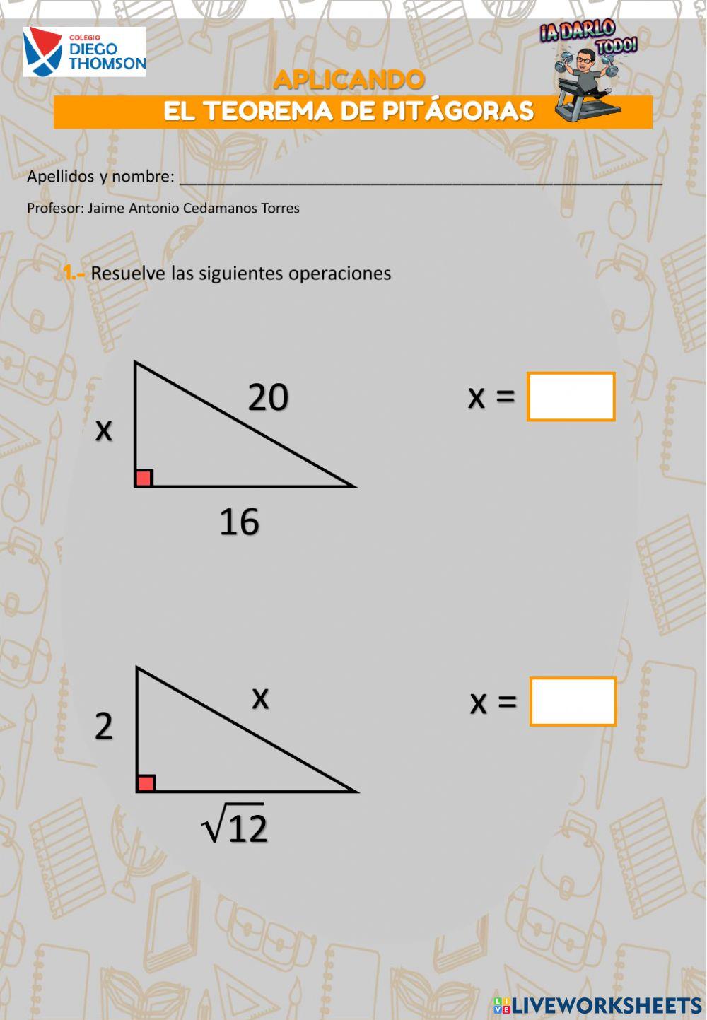 Teorema de Pitágoras
