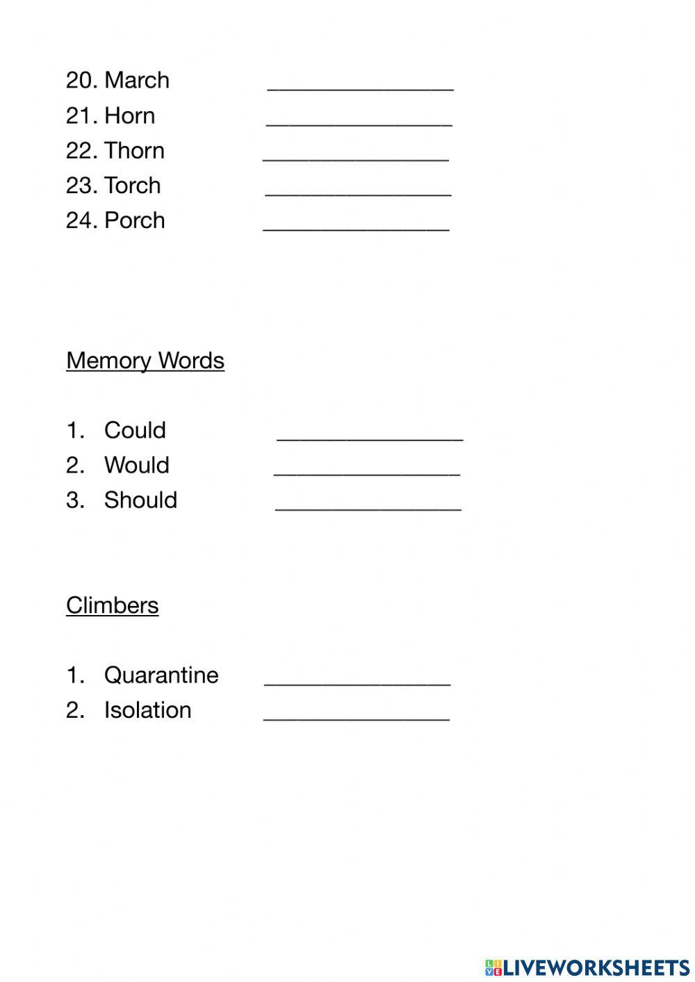 Spelling Unit 19 Words To Master Grade 3 