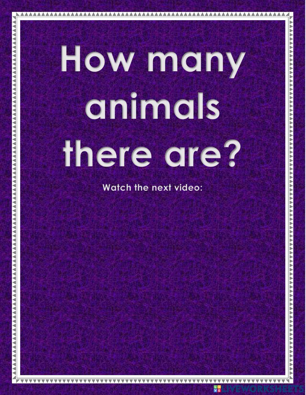 How many animals can you see? interactive worksheet | Live Worksheets