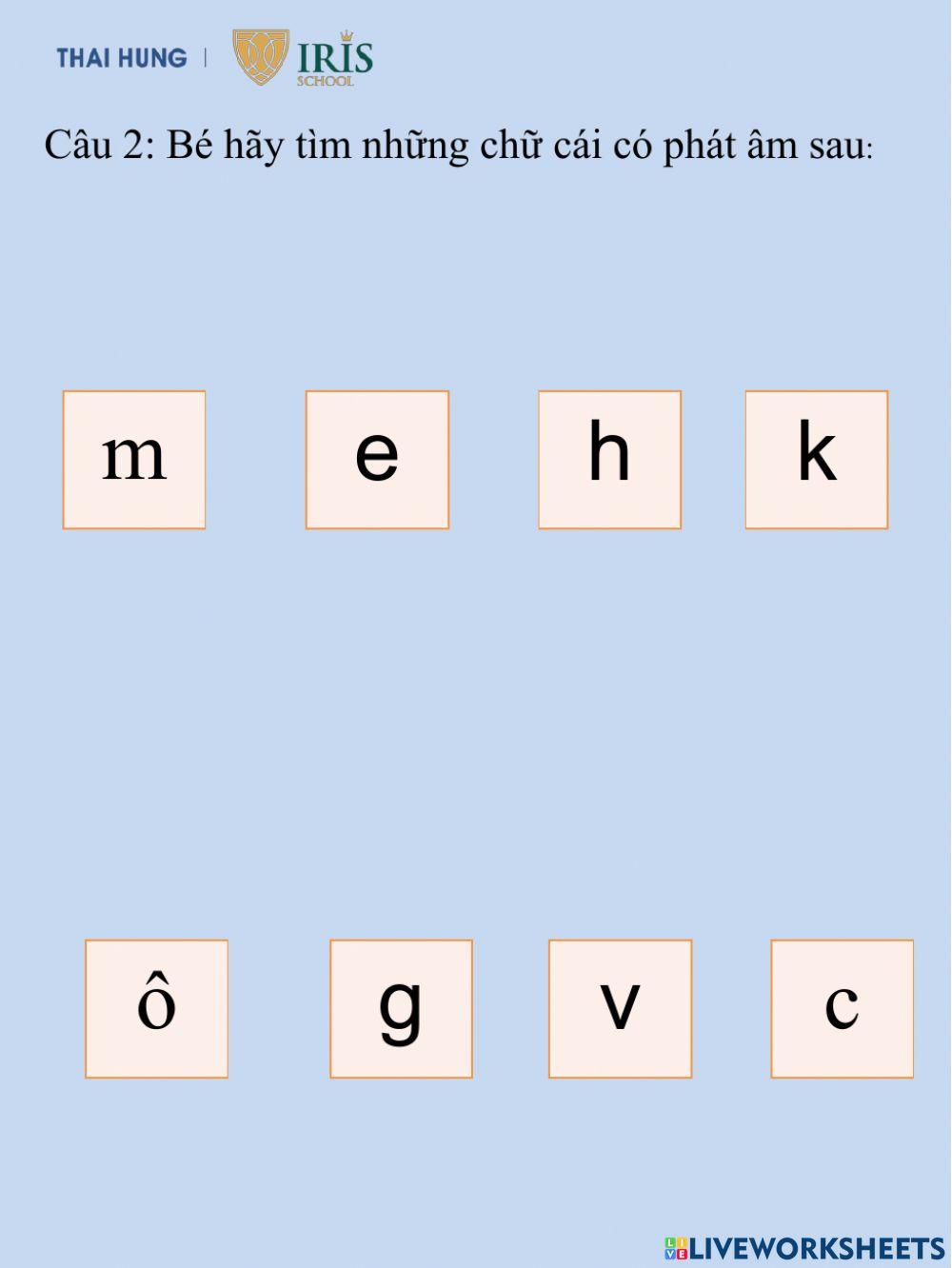 Chữ cái vui nhộn