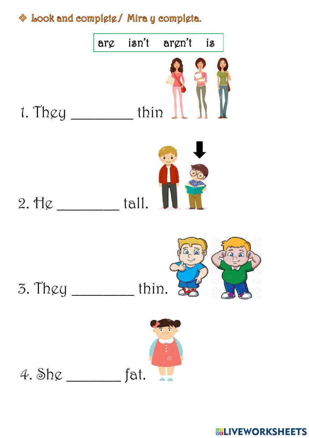 1st G. Unit 5. Grammar review. Practice activity