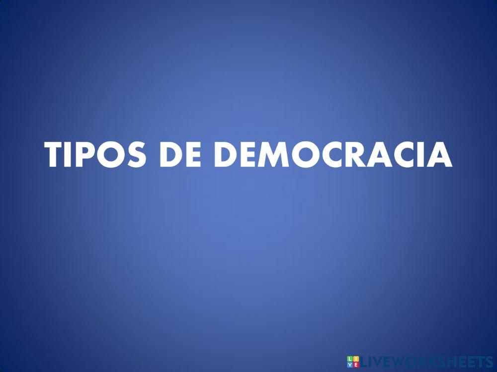 Tipos de democracia