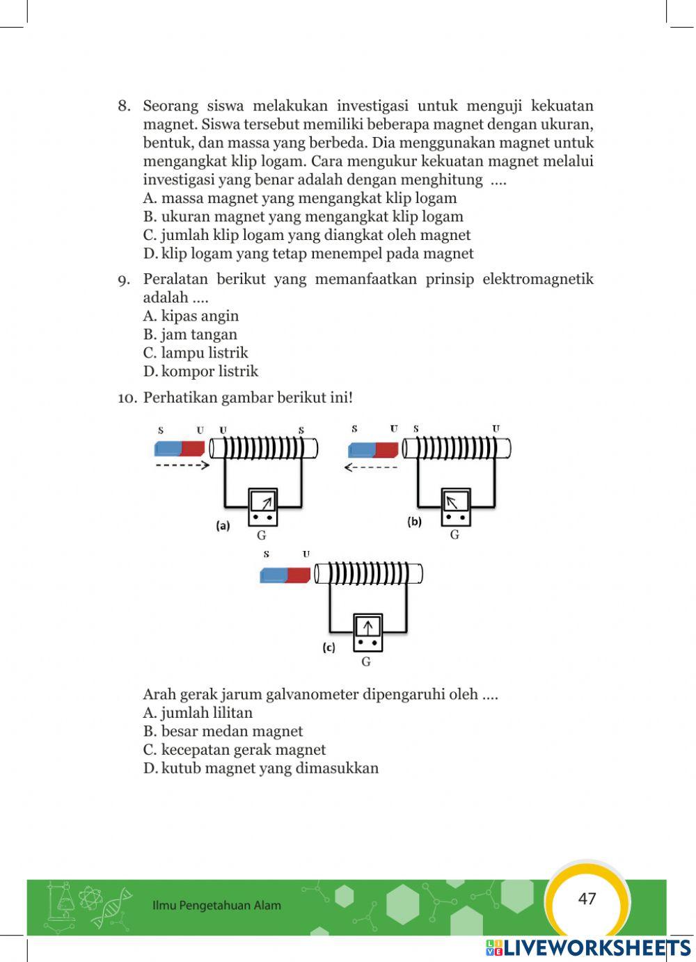 Penilaian Harian 1- Kemagnetan
