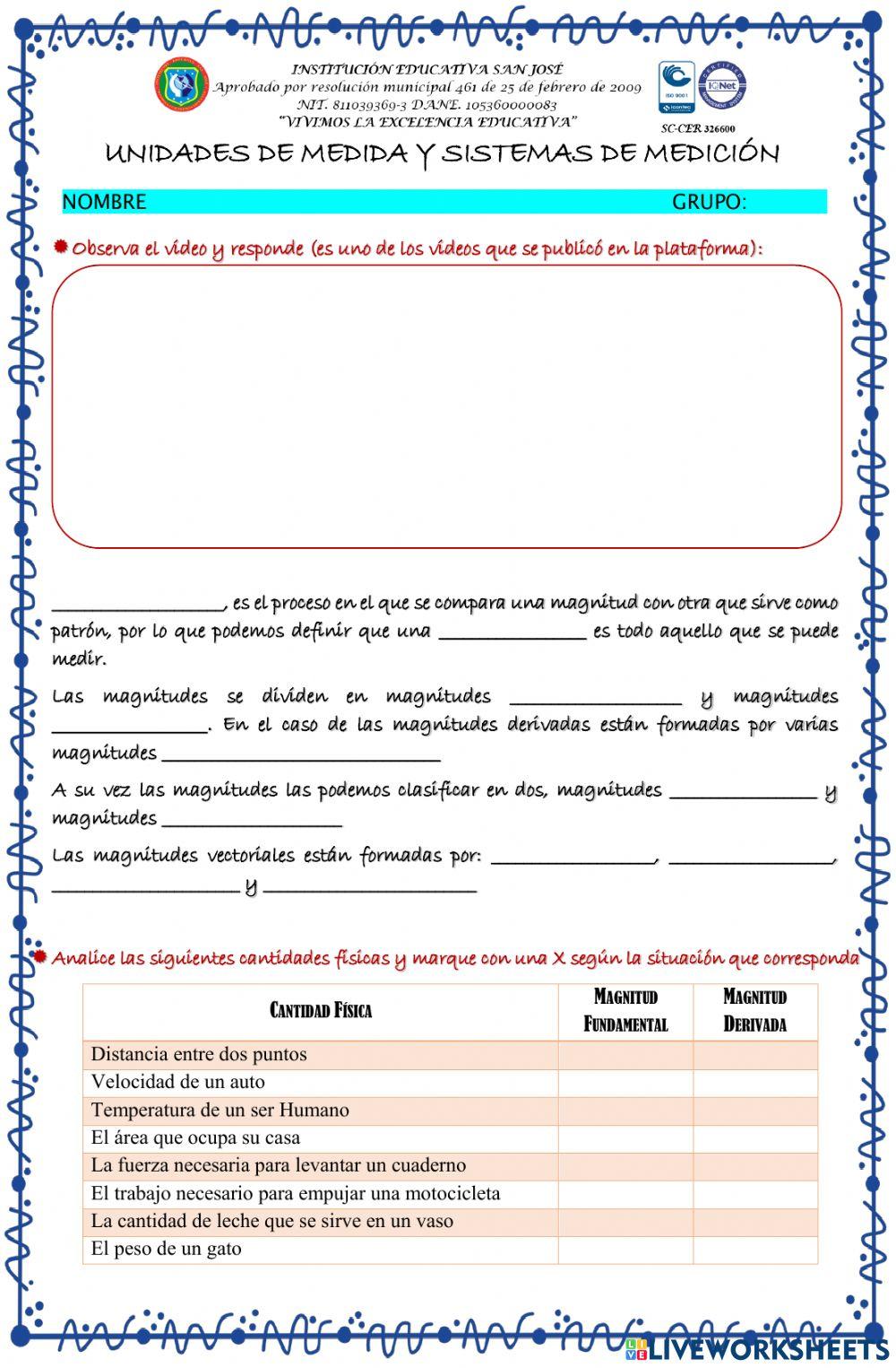 MAGNITUDES Y UNIDADES DE MEDIDAS
