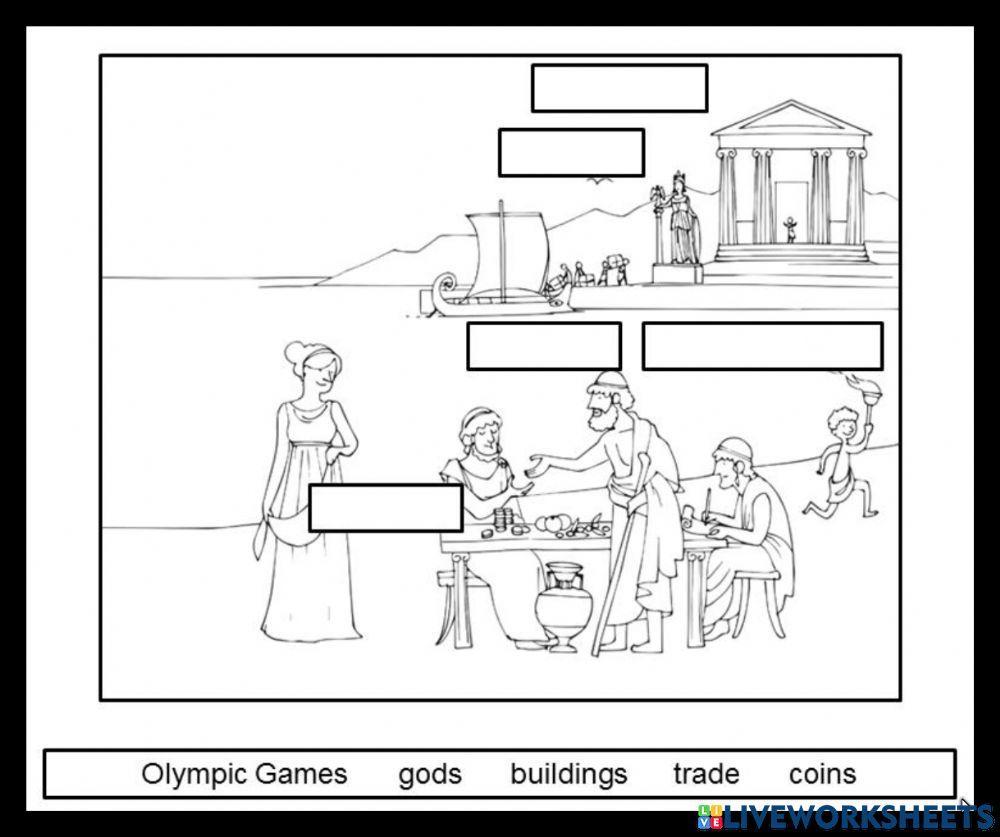 VOCABULARIO - EDAD ANTIGUA - LOS GRIEGOS - INGLÉS