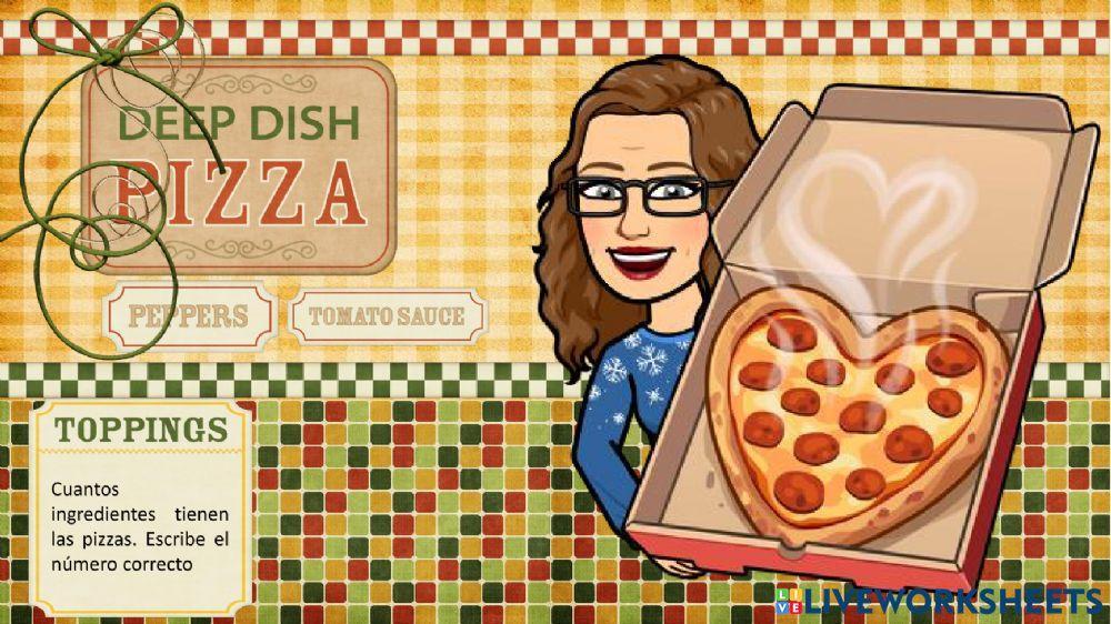 Contar ingredientes de la pizza