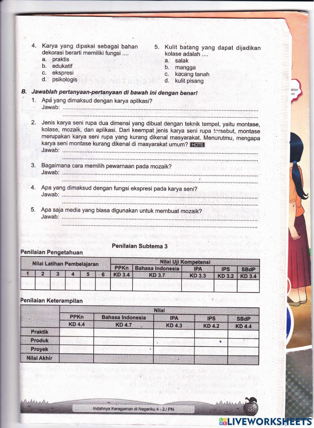 Kumpulan soal tema 7 sub tema 3 kelas 5 brilian