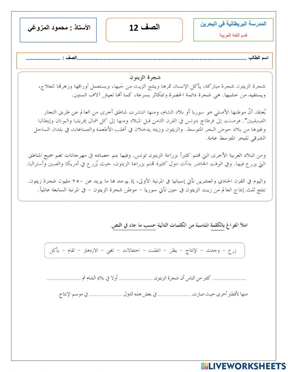 Year 12 , وقفة تقويمية