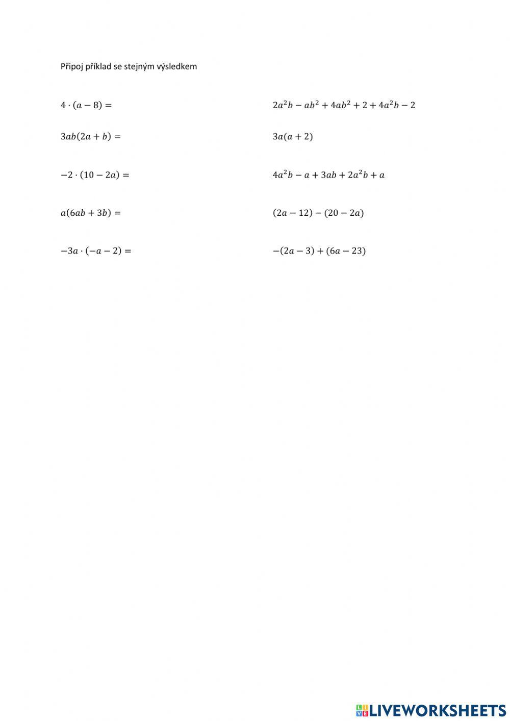 Mnohočleny: součin