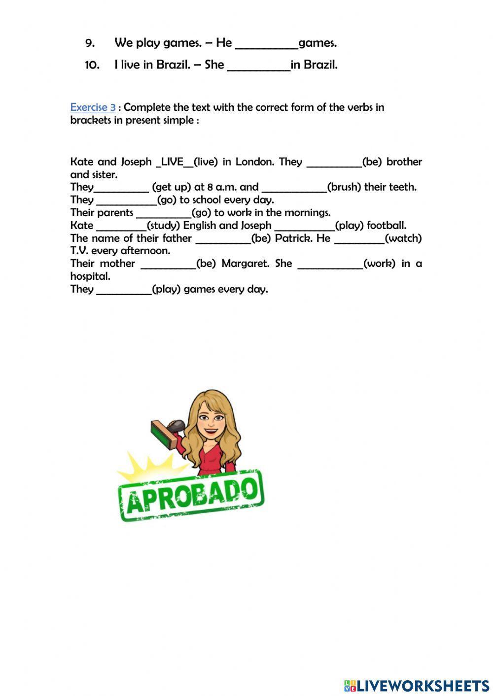 LESSON 5 - Present simple affirmative