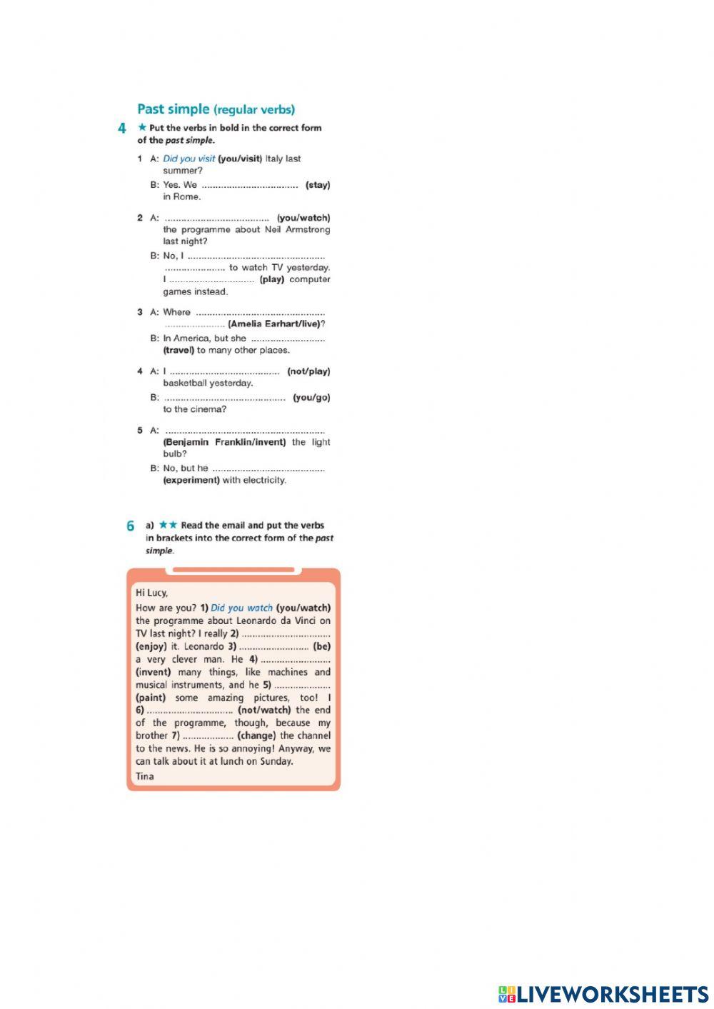Smartime 1 unit 5 grammar
