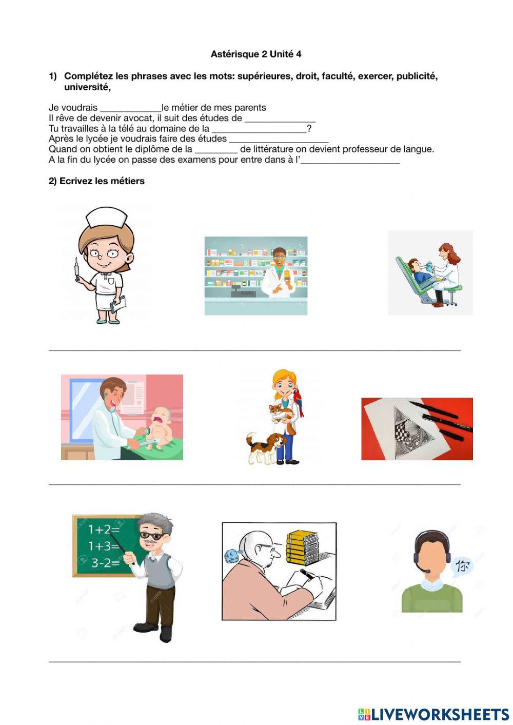 Astérisque 2 unité 4