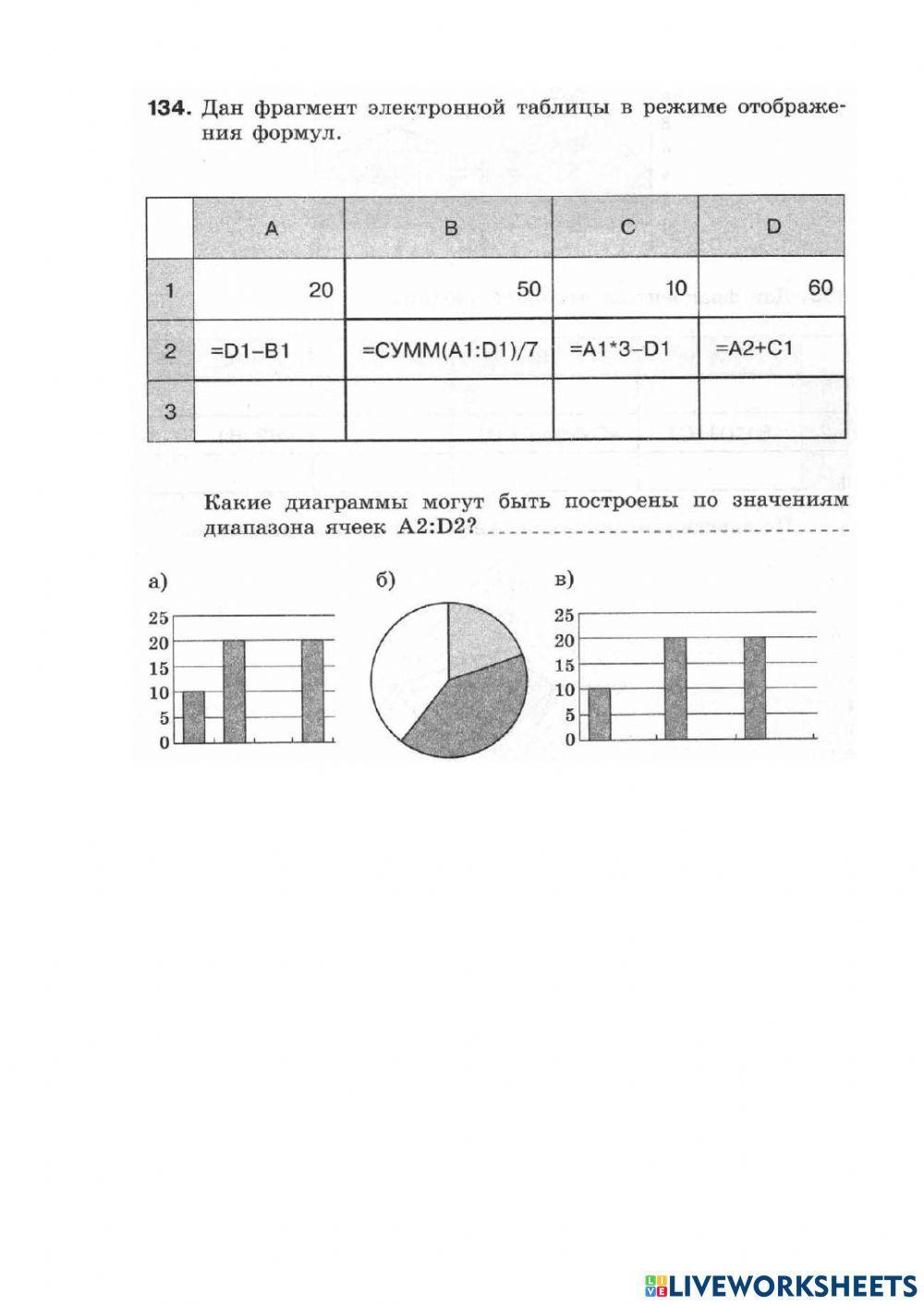 Электронные таблицы видеоурок