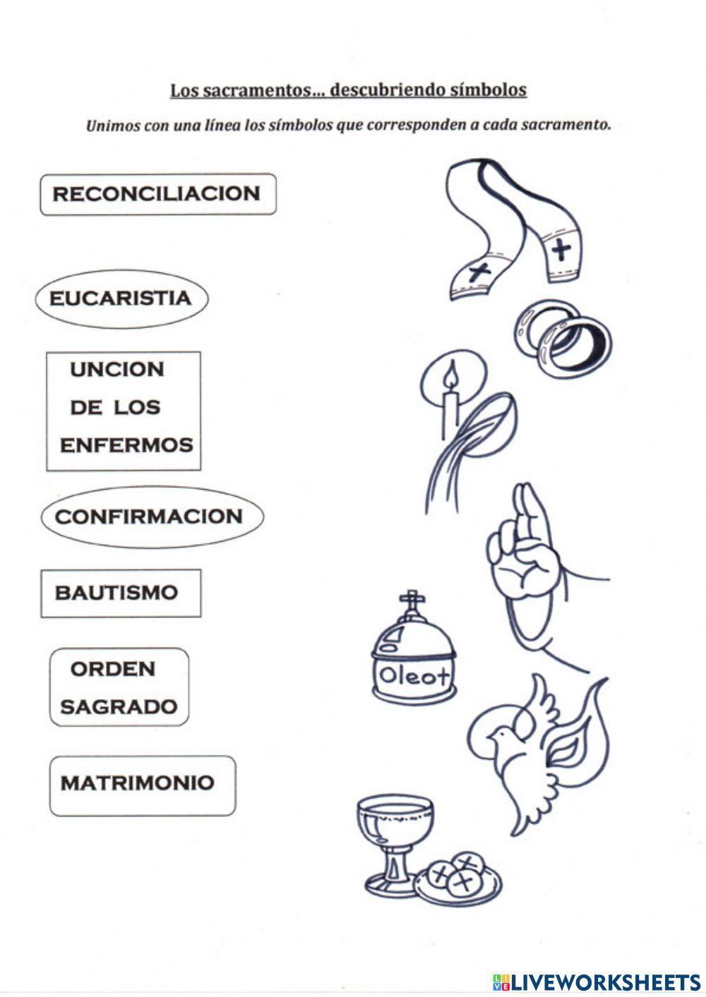 Los simbolos de los sacramentos