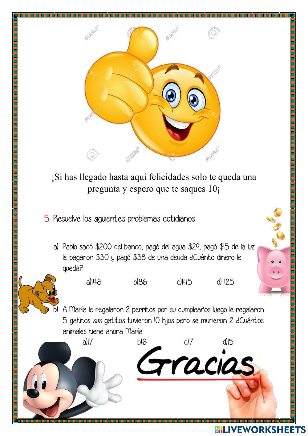 Adición y sustracción de números enteros