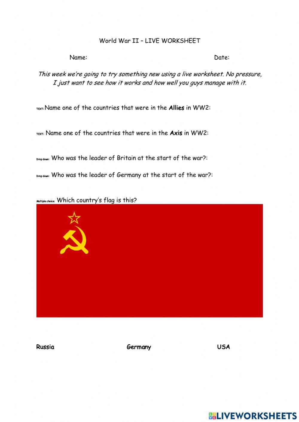 world-war-2-live-sheet-trial-worksheet-live-worksheets