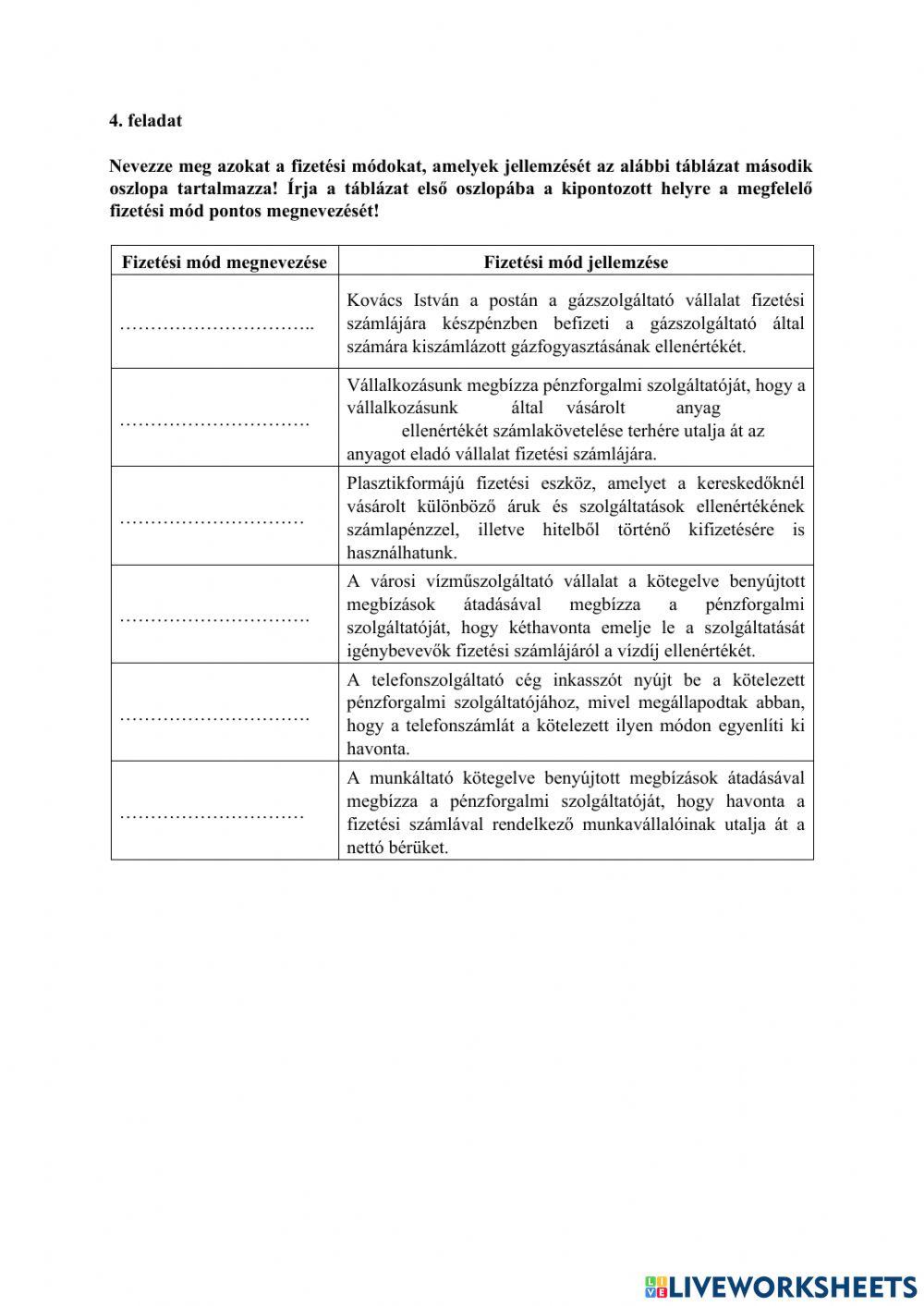 4. feladat
