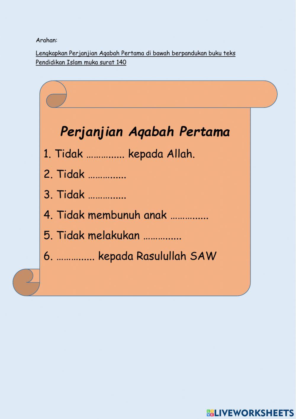 Perjanjian Aqabah Pertama