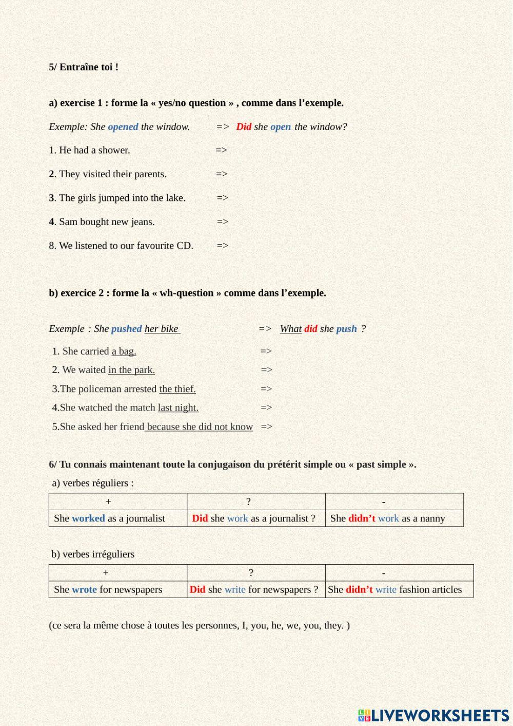 Past simple: women in journalism- Nellie Bly