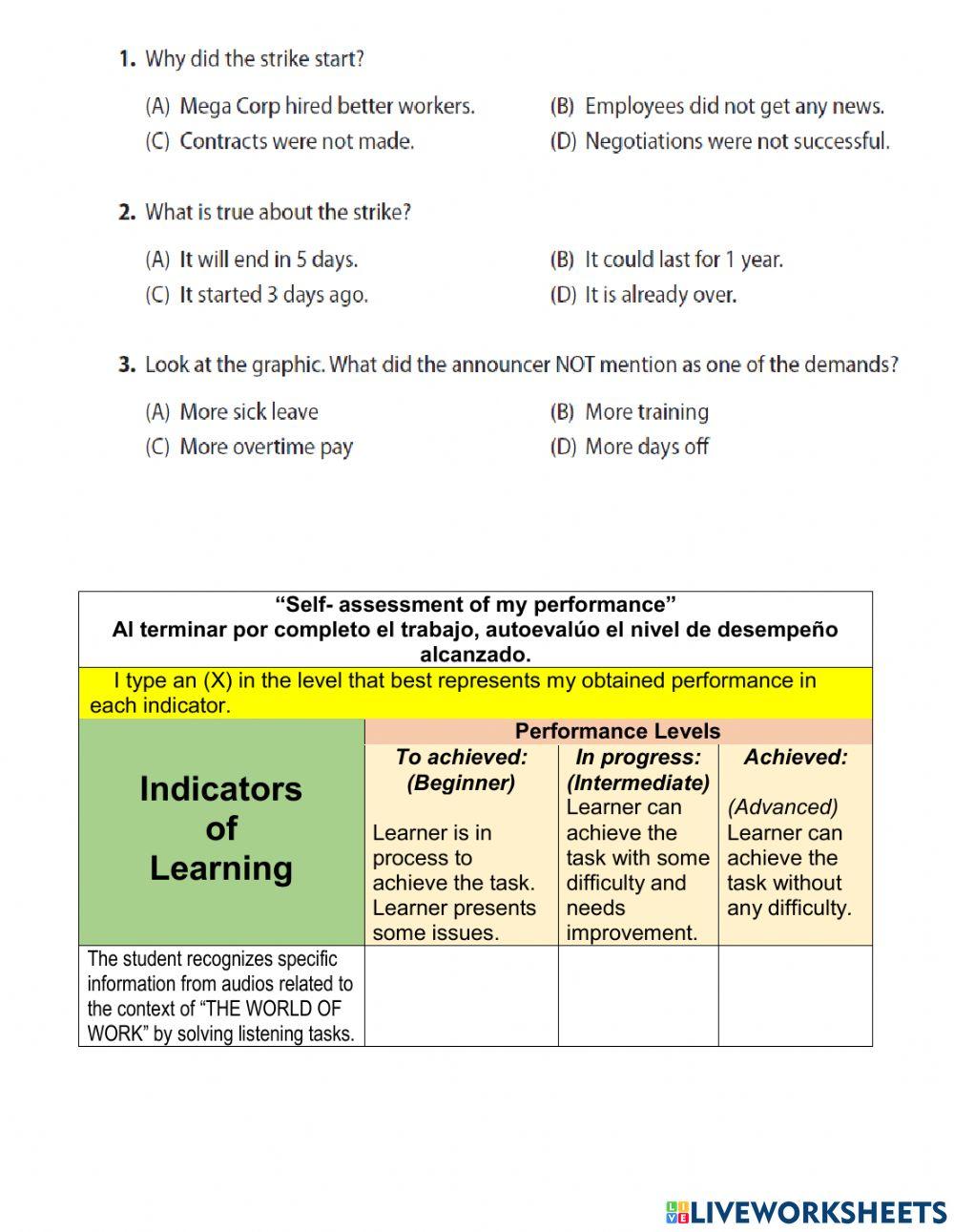 Building. Unit 10. The world of work