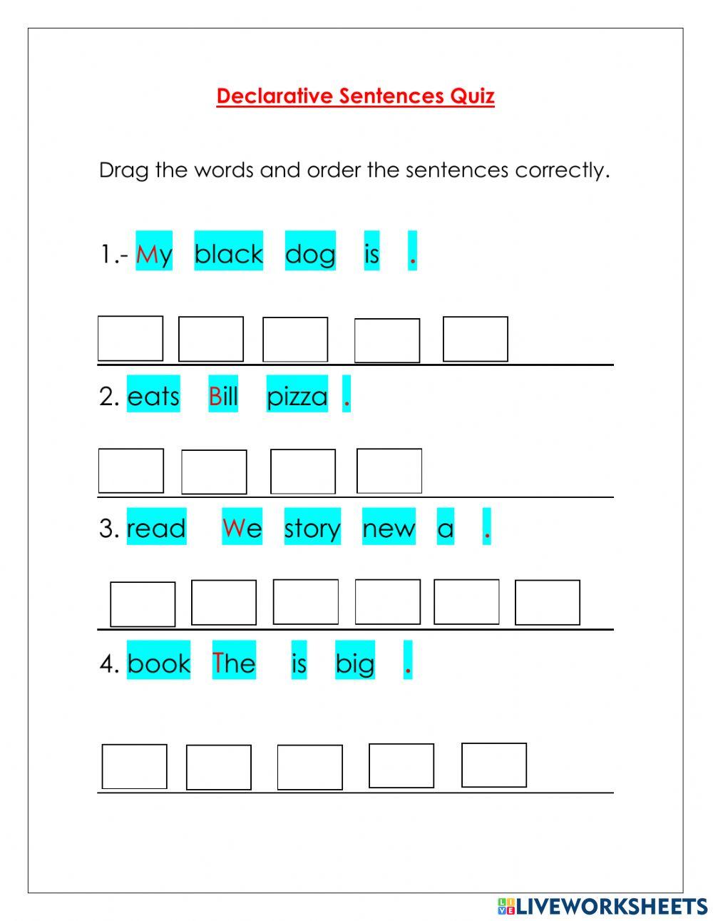 Declarative Sentences