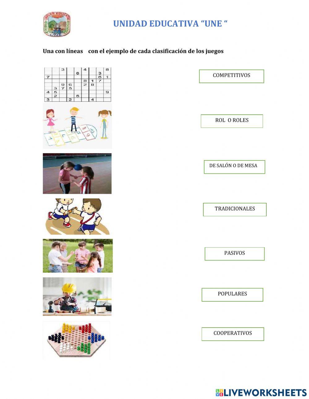 Clasificación de Los juegos