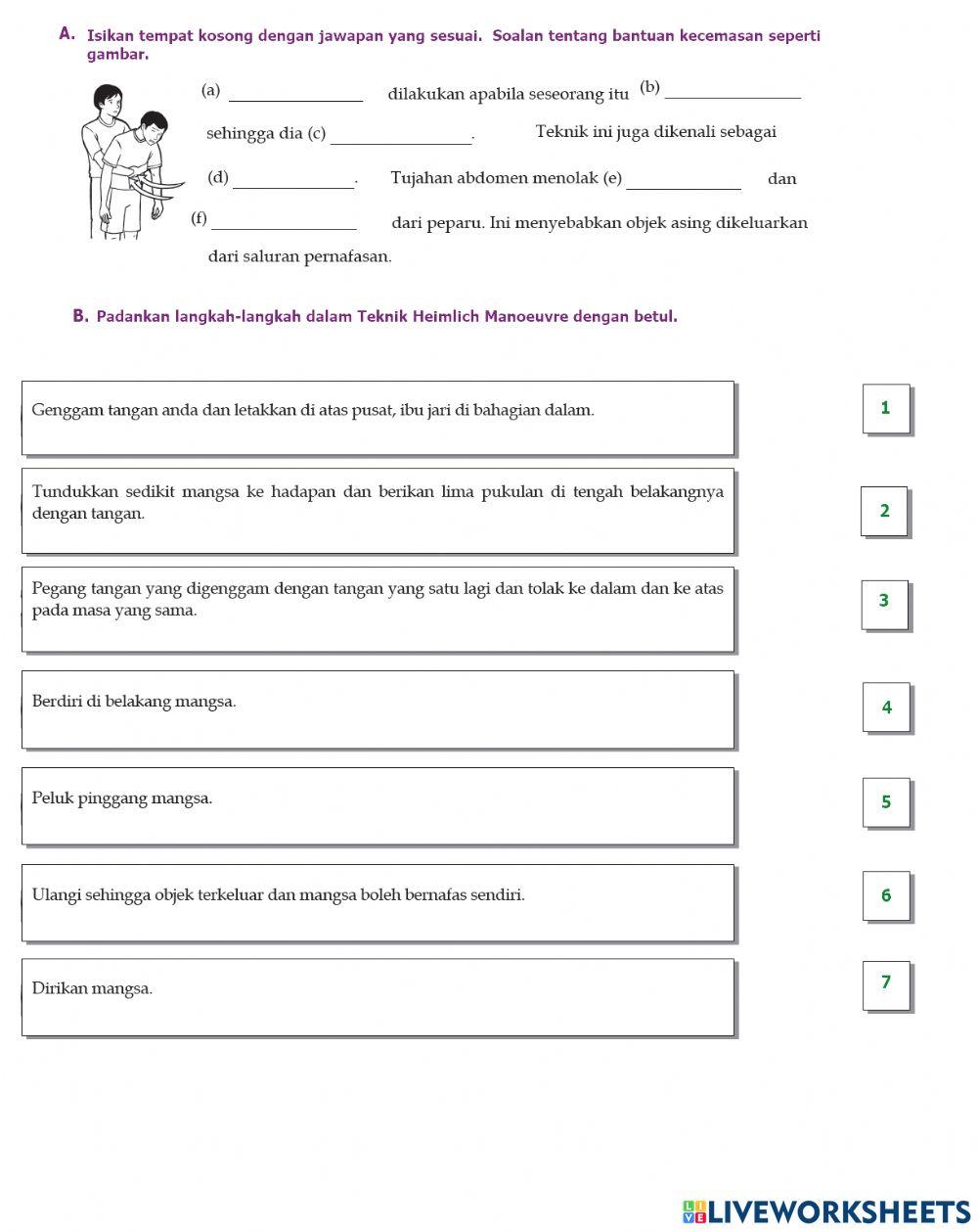 Aktiviti Uji Konsep Heimlich Manoeuvre