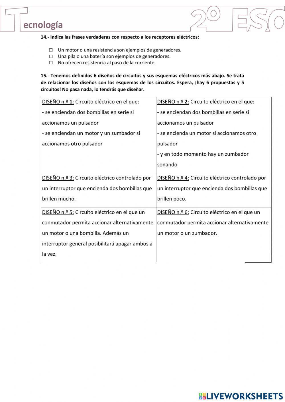 Examen electricidad 2