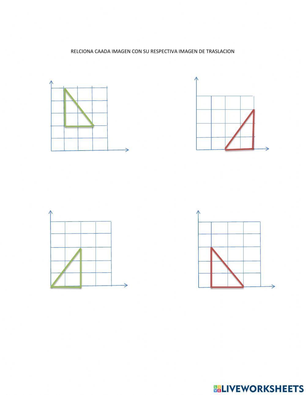 Traslación en el plano cartesiano
