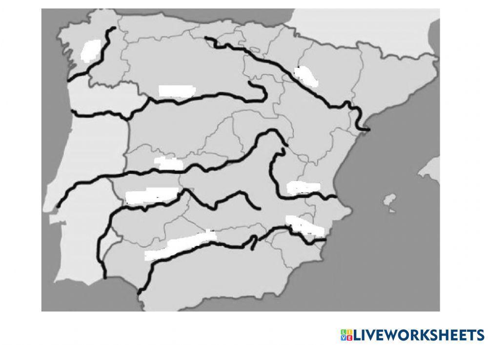 Tema 4 Sociales Ríos y Cordilleras de España