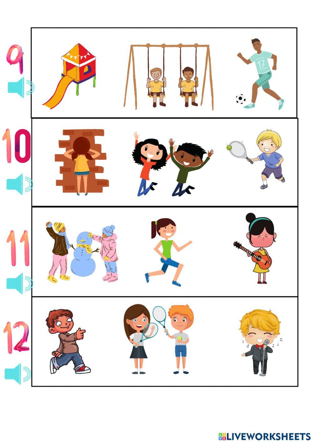 At the playground listening