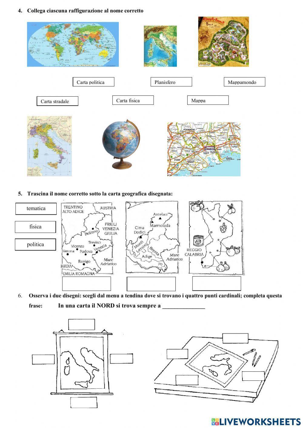 Verifica di geografia: cartografia