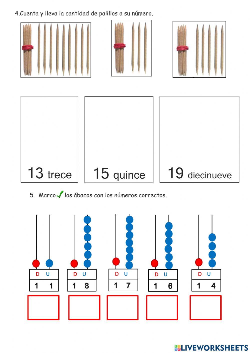 Números hasta el 19