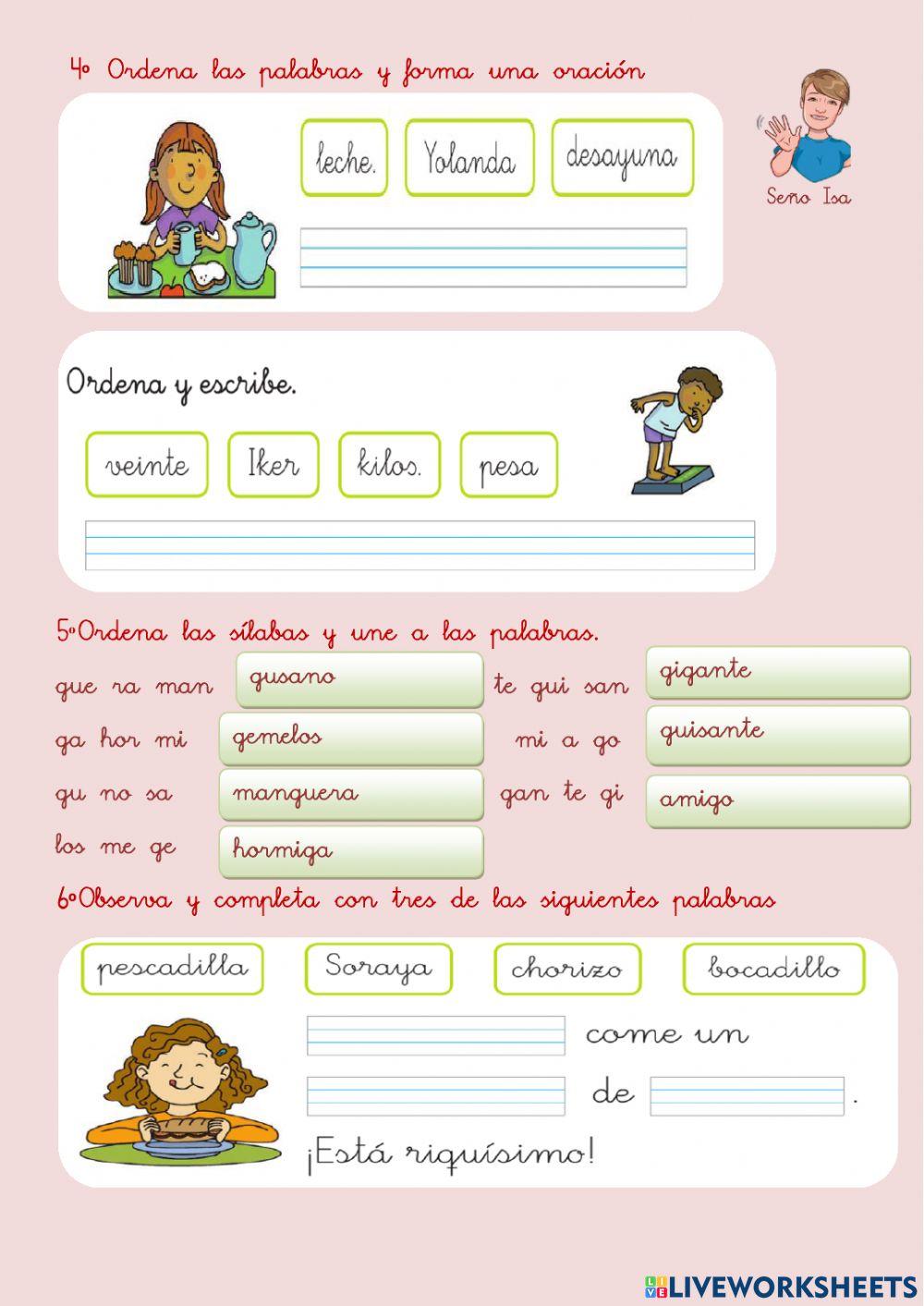 Formación de frases