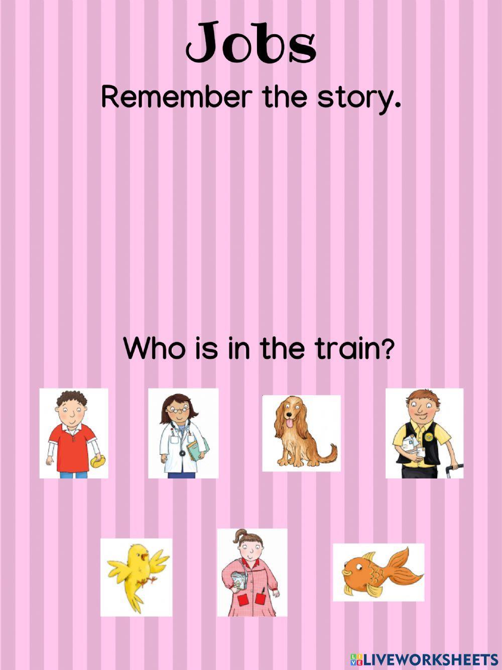 Jobs online exercise for KINDER 1 | Live Worksheets