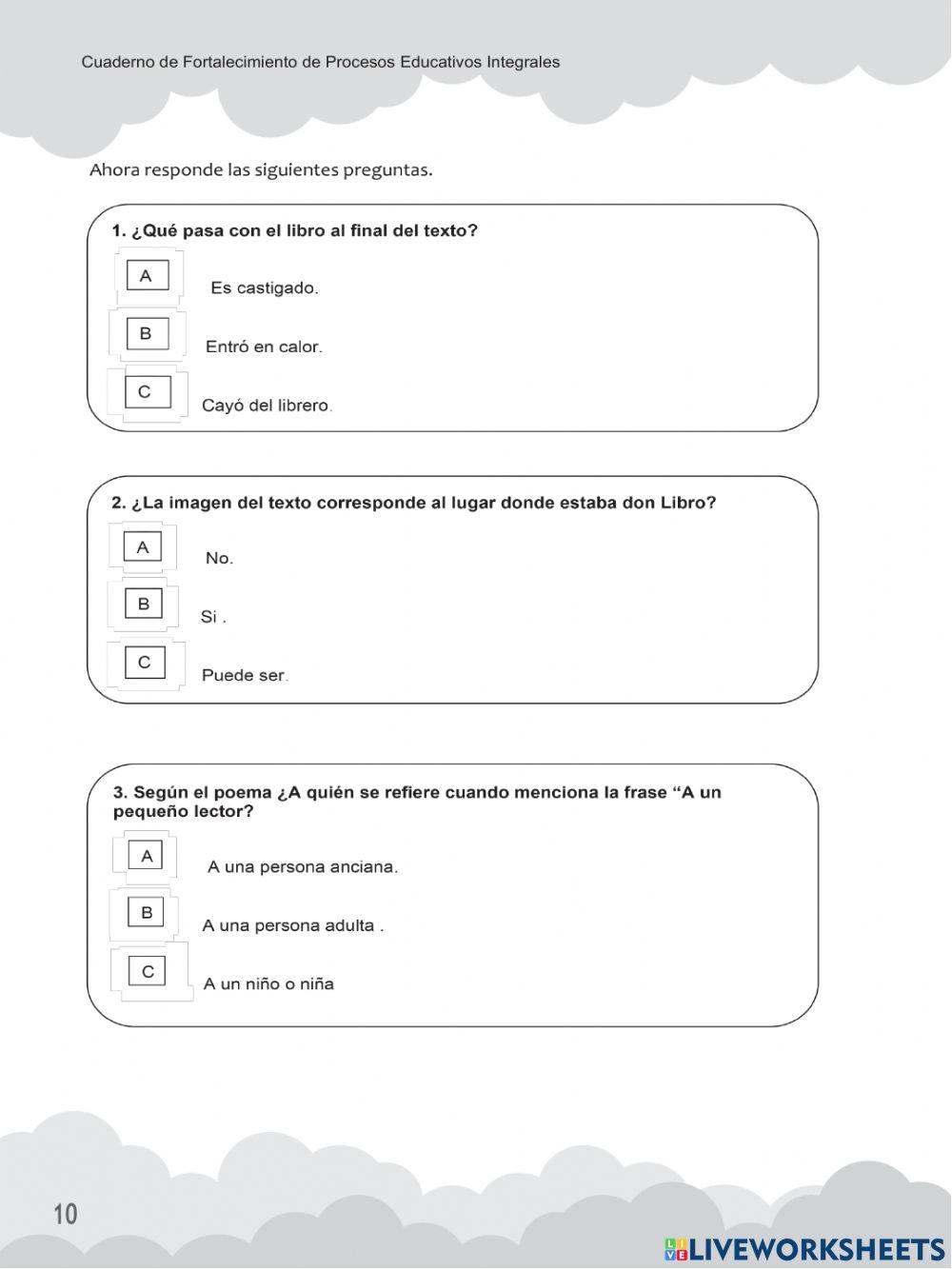 Diagnostico de lectura comprensiva